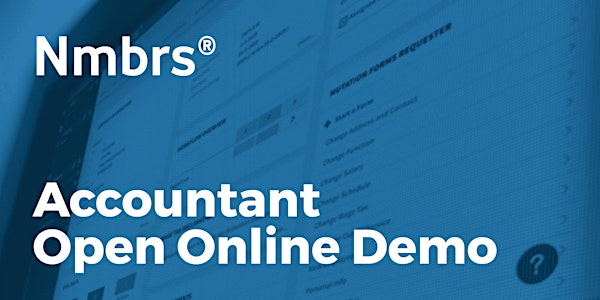 Nmbrs® Accountant Open Online Demo