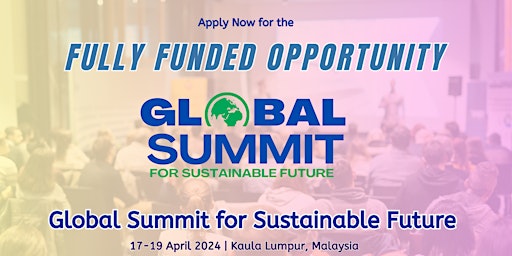 Primaire afbeelding van Global Summit for Sustainable Future 2024