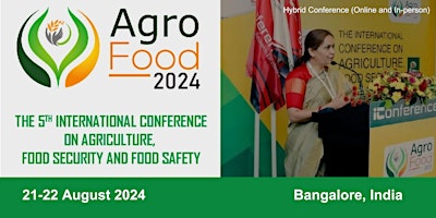 Primaire afbeelding van 5th International Conference on Agriculture, Food Security and Food Safety