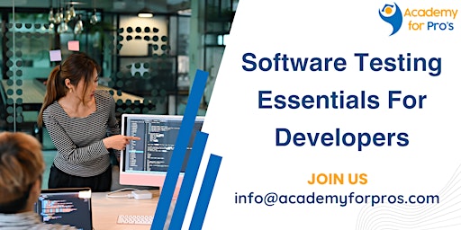 Primaire afbeelding van Software Testing Essentials For Developers Training in Boston, MA