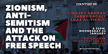 Zionism, Anti-Semitism and the Attack on Free Speech primary image
