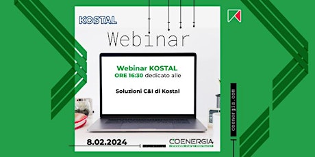 Hauptbild für Webinar Coenergia con Kostal dedicato alle soluzioni C&I di Kostal