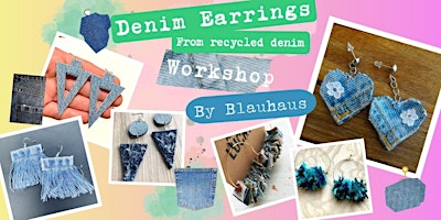 Saturday Morning Coffee & Crafts!  Denim Earring Making primary image