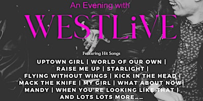 Imagem principal do evento An Evening With Westlive