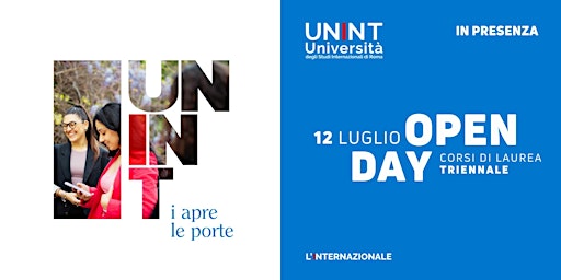 Immagine principale di Open Day corsi di laurea triennale - in presenza 