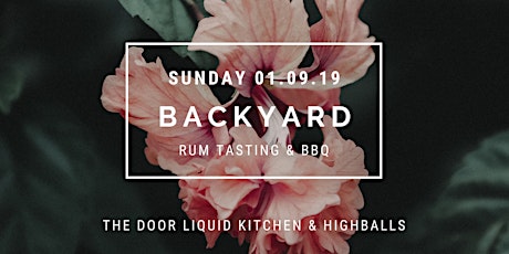 Hauptbild für Sunday Backyard RUM Tasting & BBQ