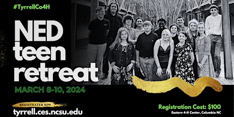 NED Teen Retreat Registration - Tyrrell County primary image