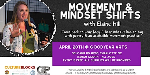 Primaire afbeelding van Movement & mindset shifts, Goodyear arts