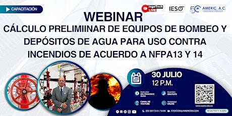 WEBINAR |Cálculo Preliminar de Equipos de Bombeo y Depósitos de Agua