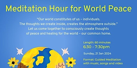 Meditation Hour for World Peace primary image