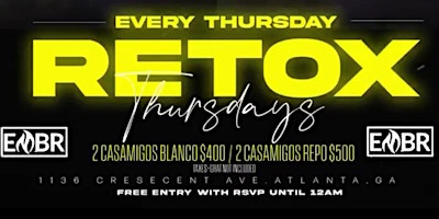 ATLANTA’S BEST THURSDAY NIGHT PARTY AT EMBR LOUNGE!! primary image