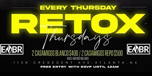 Primaire afbeelding van ATLANTA’S BEST THURSDAY NIGHT PARTY AT EMBR LOUNGE!!