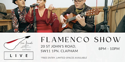 Imagem principal do evento Live Flamenco Show | Clapham Junction