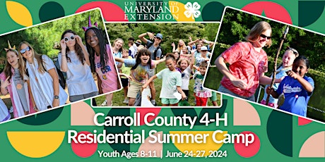 Carroll County 4-H Residential Summer Camp: Ages 8-11