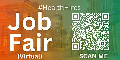 Primaire afbeelding van #HealthHires Virtual Job Fair / Career Expo Event #Montreal