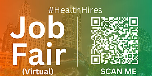 Primaire afbeelding van #HealthHires Virtual Job Fair / Career Networking Event #Chicago #ORD