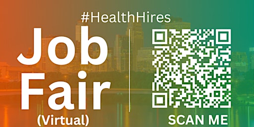 Primaire afbeelding van #HealthHires Virtual Job Fair / Career Networking Event #Minneapolis #MSP