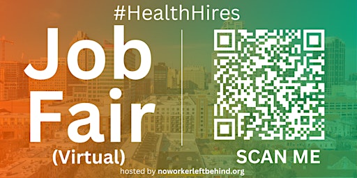Primaire afbeelding van #HealthHires Virtual Job Fair / Career Networking Event #Raleigh #RNC