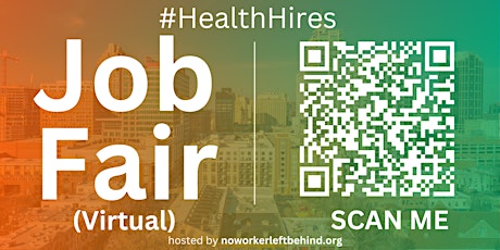 #HealthHires Virtual Job Fair / Career Networking Event #Raleigh #RNC