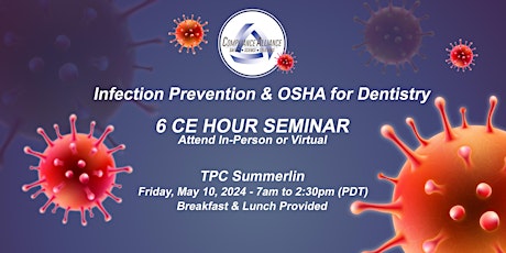 Primaire afbeelding van Infection Prevention & OSHA for Dentistry - Las Vegas