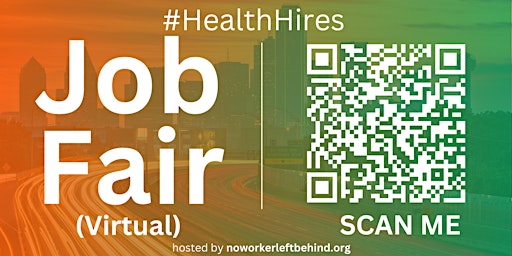 Hauptbild für #HealthHires Virtual Job Fair / Career Expo Event #Dallas #DFW