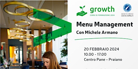 Imagem principal do evento Formazione growth. Menu management con Michele Armano