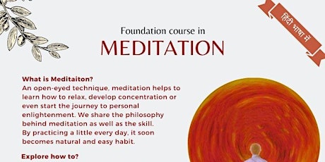 Image principale de Foundation course in Meditation (in Hindi Language)
