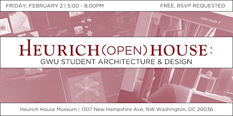Imagem principal do evento Heurich (Open) House: GW Student Architecture & Design Pop-Up