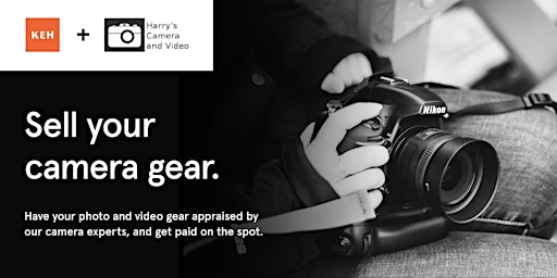 Imagem principal do evento Sell your camera gear (free event) at Harry's Camera & Video