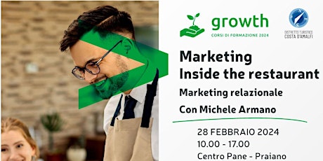 Formazione growth. Marketing inside the restaurant - Marketing relazionale primary image