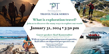 Exploration Travel Talk: Discover Uncharted Destinations primary image