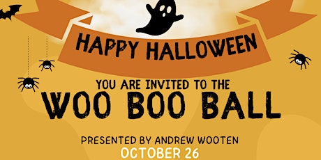 Imagem principal do evento Woo Boo Ball Presented by Andrew Wooten (Halloween/Costume Contest)