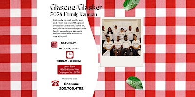Imagem principal do evento Glascoe/Glasker 2024 Family Reunion