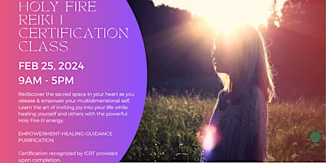 Holy Fire Reiki I Certification Class primary image