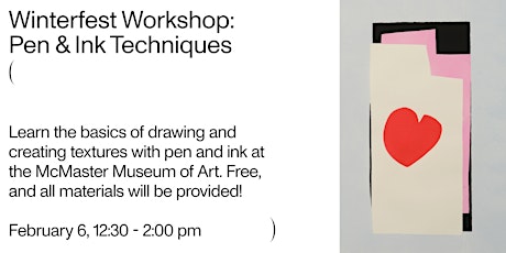 Primaire afbeelding van Winterfest Workshop: Pen & Ink Techniques