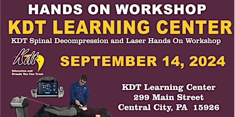 KDT NEURAL FLEX & LASER HANDS ON WORKSHOP -  SEPTEMBER 14- PA (ONE DAY)