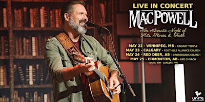 Imagen principal de Edmonton - Mac Powell "An Acoustic Night of Hits, Stories & Faith"