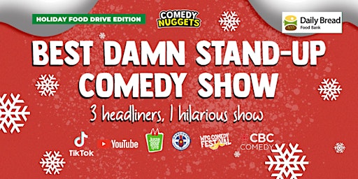 Imagem principal do evento Best Damn Stand-Up Comedy Show: Holiday Food Drive Edition
