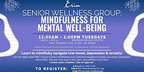 Crim Senior Wellness Group: Mindfulness for Mental Wellbeing primary image