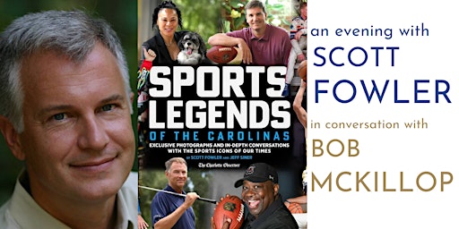 Scott Fowler, author of Sports Legends of the Carolinas with  Bob McKillop  primärbild