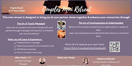 Couples Mini Retreat - Enhance your Connection & Communication