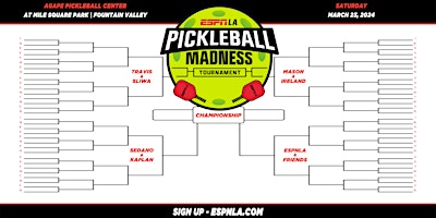 ESPN LA Pickleball Madness Tournament primary image