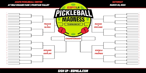 Imagen principal de ESPN LA Pickleball Madness Tournament