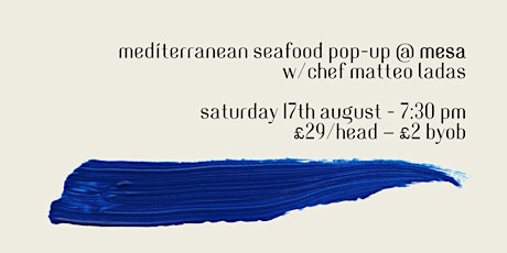  Mediterranean Seafood Pop-up @Mesa primary image