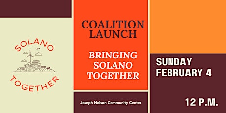 Bringing Solano Together - Coalition Launch primary image