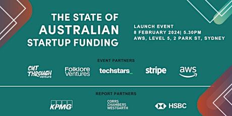 Primaire afbeelding van Official Launch Event - State of Aussie Startup Funding Report 2023
