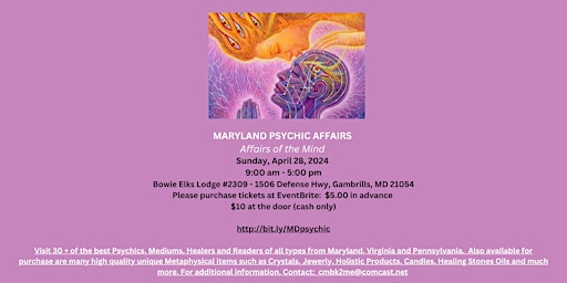 Psychic Fair of Maryland  primärbild