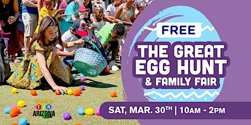 Primaire afbeelding van FREE 4th Annual Great Egg Hunt & Family Fair!