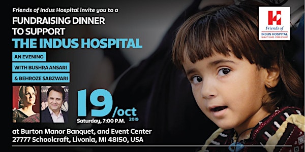 Dinner & Comedy Night with Bushra Ansari & Behroz to support Indus Hospital