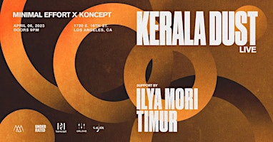 Minimal Effort: Kerala Dust LIVE! primary image